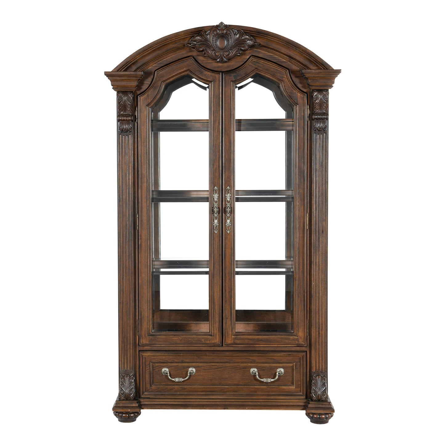 Bergen Dark Oak Curio - 5829-44C - Luna Furniture - Dallas Store