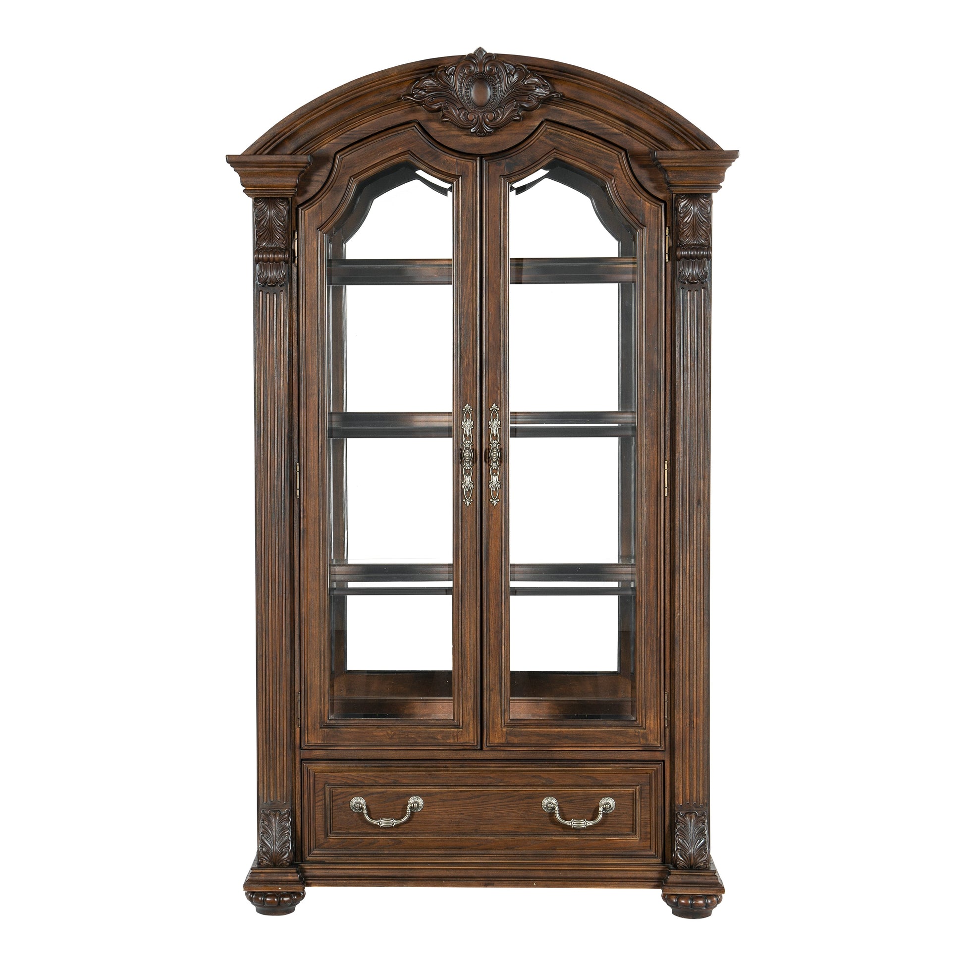 Bergen Dark Oak Curio - 5829-44C - Luna Furniture - Dallas Store