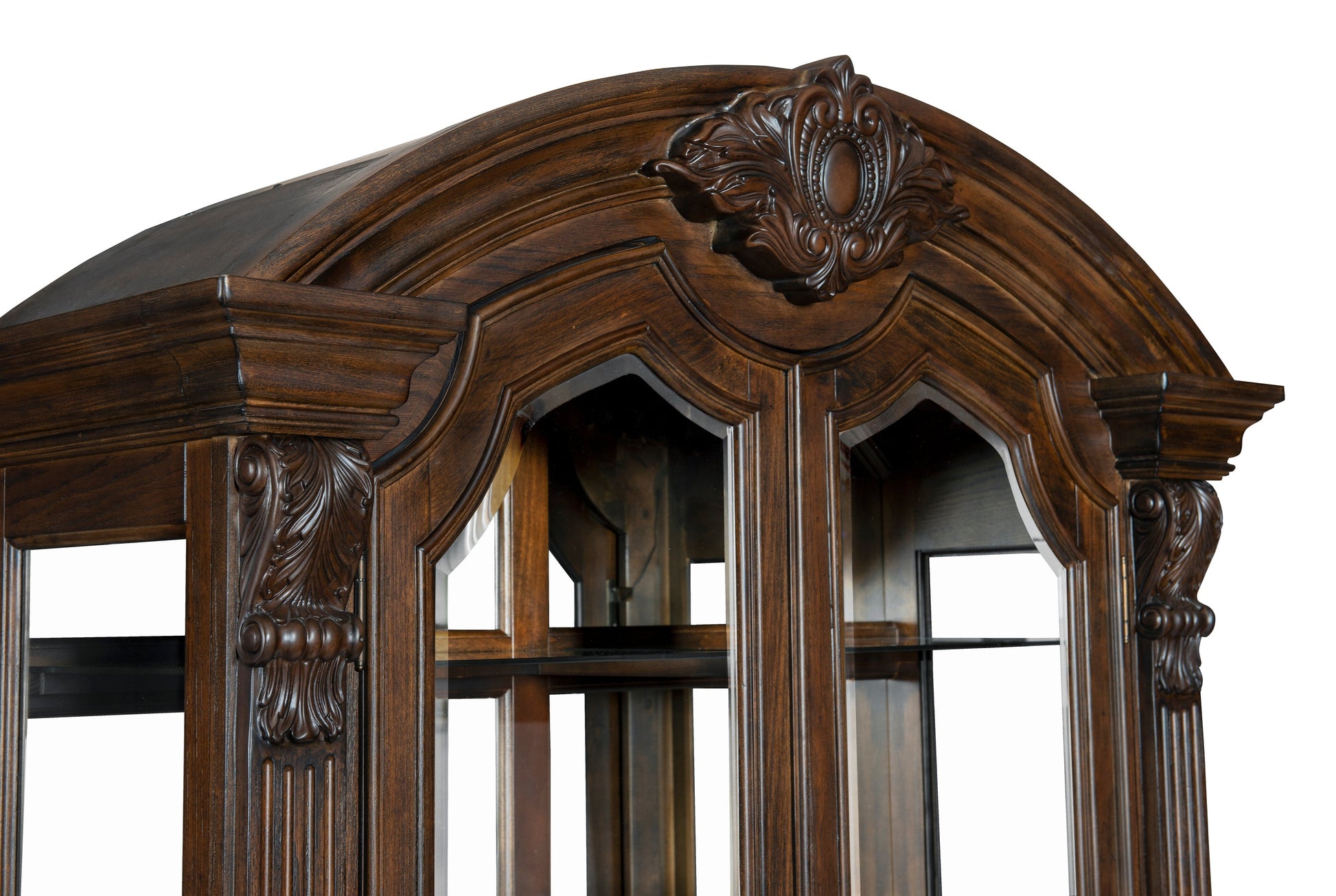 Bergen Dark Oak Curio - 5829-44C - Luna Furniture - Dallas Store