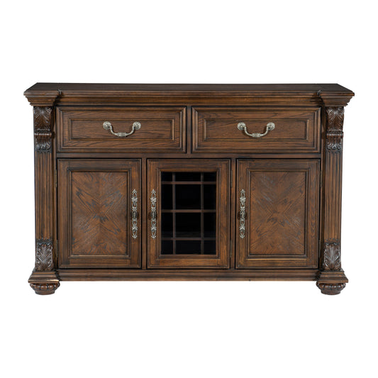 Bergen Dark Oak Server - 5829-40 - Luna Furniture - Dallas Store