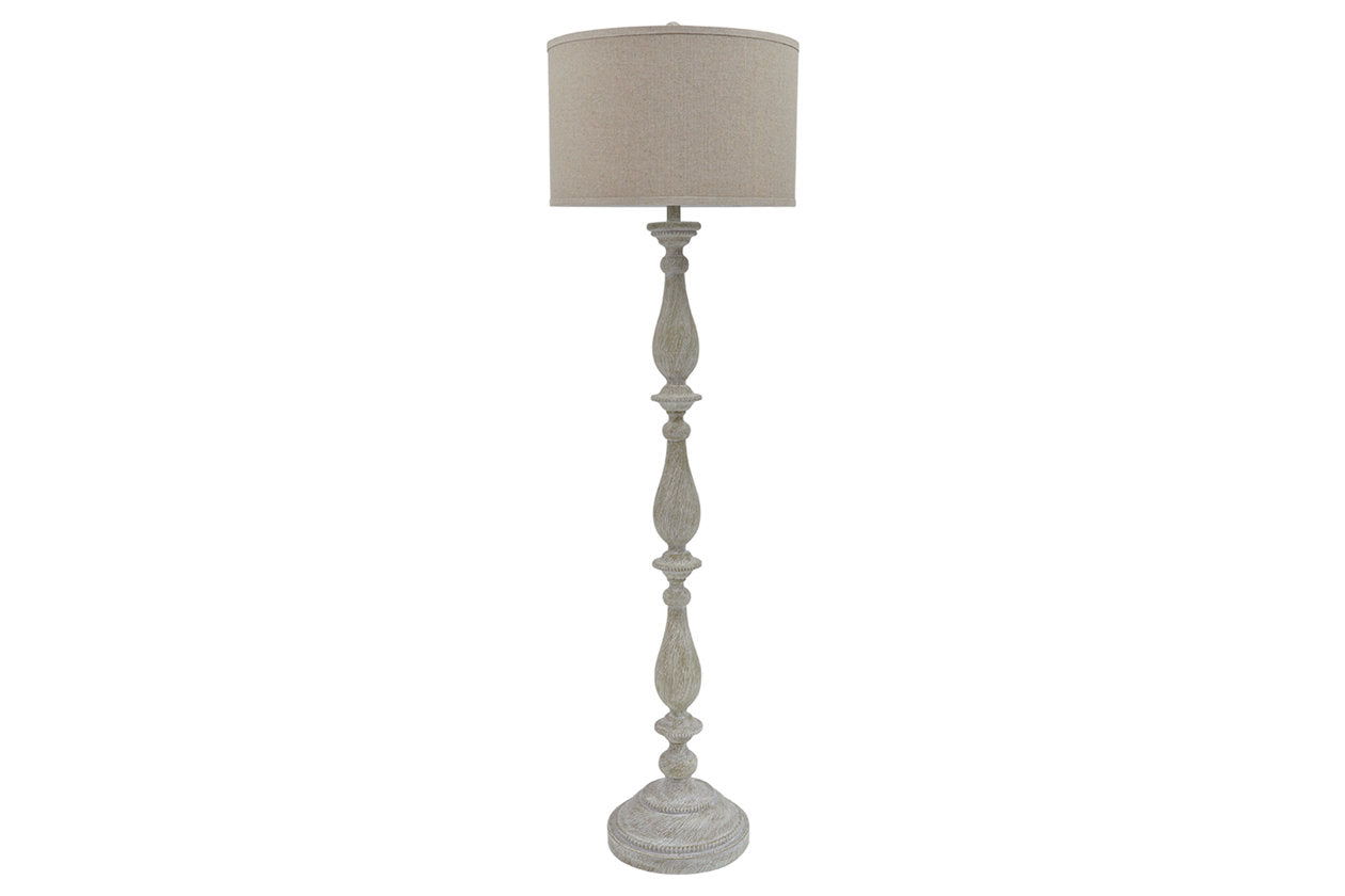 Bernadate Whitewash Floor Lamp - L235341 - Luna Furniture - Dallas Store