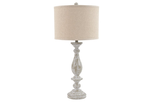 Bernadate Whitewash Table Lamp, Set of 2 - L235344 - Luna Furniture - Dallas Store