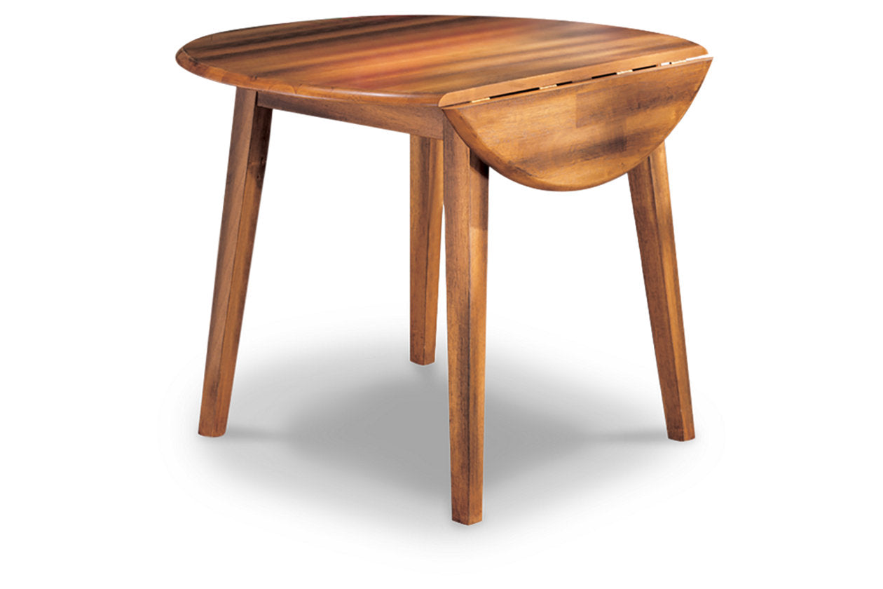 Berringer Rustic Brown Dining Drop Leaf Table - D199-15 - Luna Furniture - Dallas Store