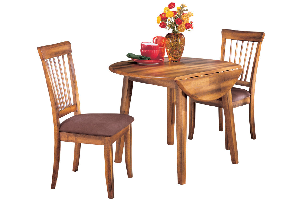 Berringer Rustic Brown Dining Drop Leaf Table - D199-15 - Luna Furniture - Dallas Store