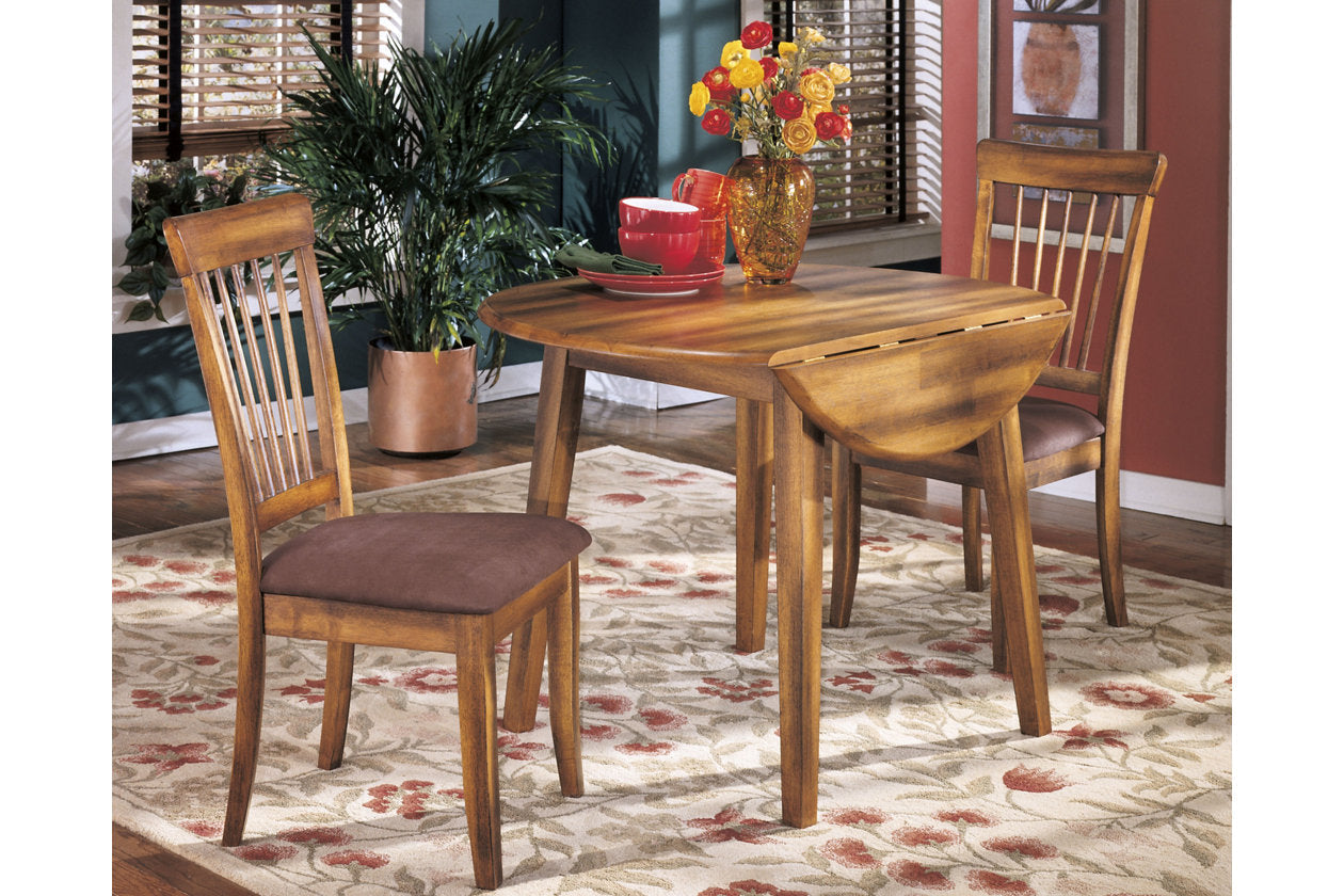 Berringer Rustic Brown Dining Drop Leaf Table - D199-15 - Luna Furniture - Dallas Store