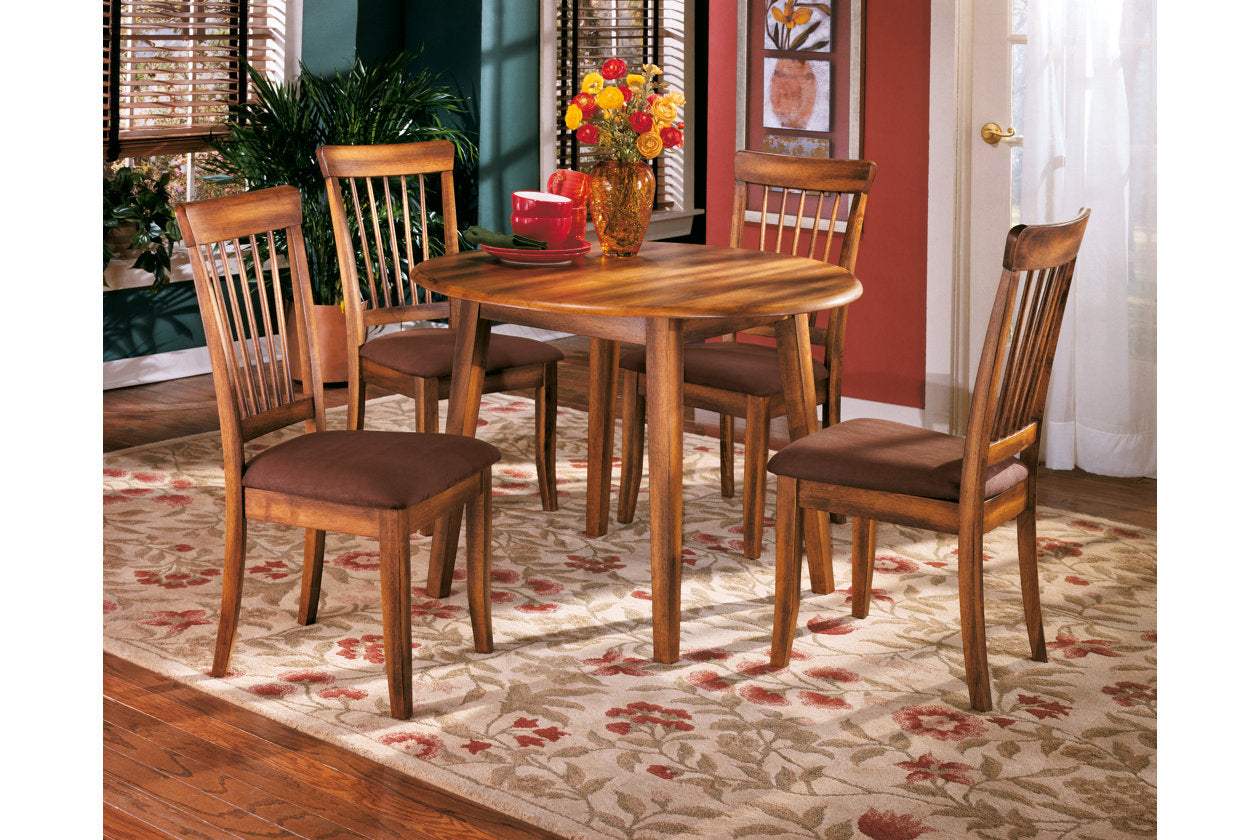 Berringer Rustic Brown Dining Drop Leaf Table - D199-15 - Luna Furniture - Dallas Store