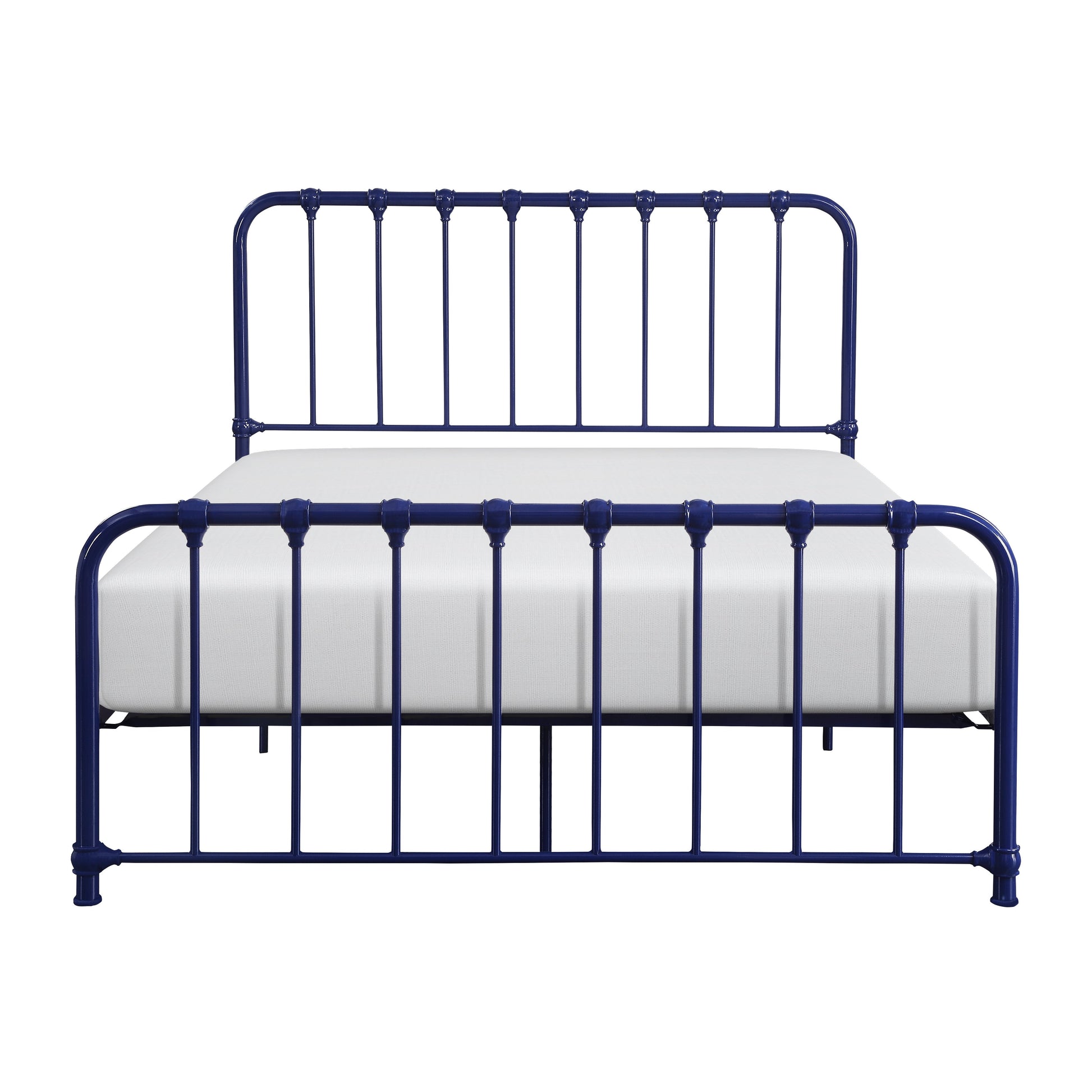 Bethany Blue Queen Metal Platform Bed - 1571BU-1 - Luna Furniture - Dallas Store