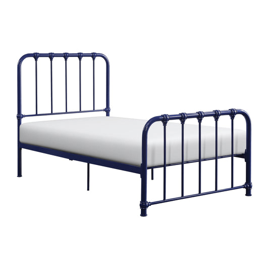 Bethany Blue Twin Metal Platform Bed - 1571BUT-1 - Luna Furniture - Dallas Store