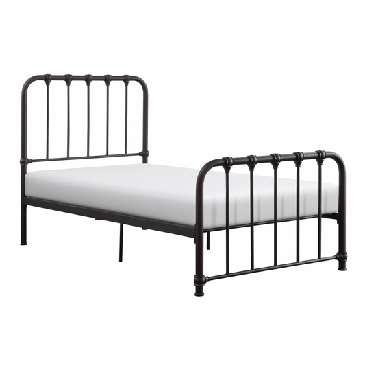 Bethany Dark Bronze Twin Metal Platform Bed - 1571DZT-1 - Luna Furniture - Dallas Store