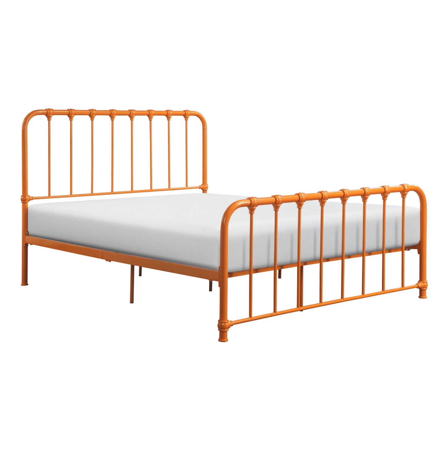 Bethany Orange Full Metal Platform Bed - 1571RNF-1 - Luna Furniture - Dallas Store