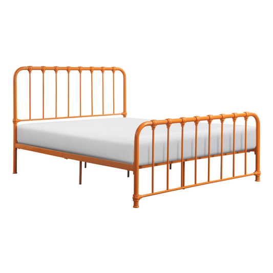 Bethany Orange Full Metal Platform Bed - 1571RNF-1 - Luna Furniture - Dallas Store