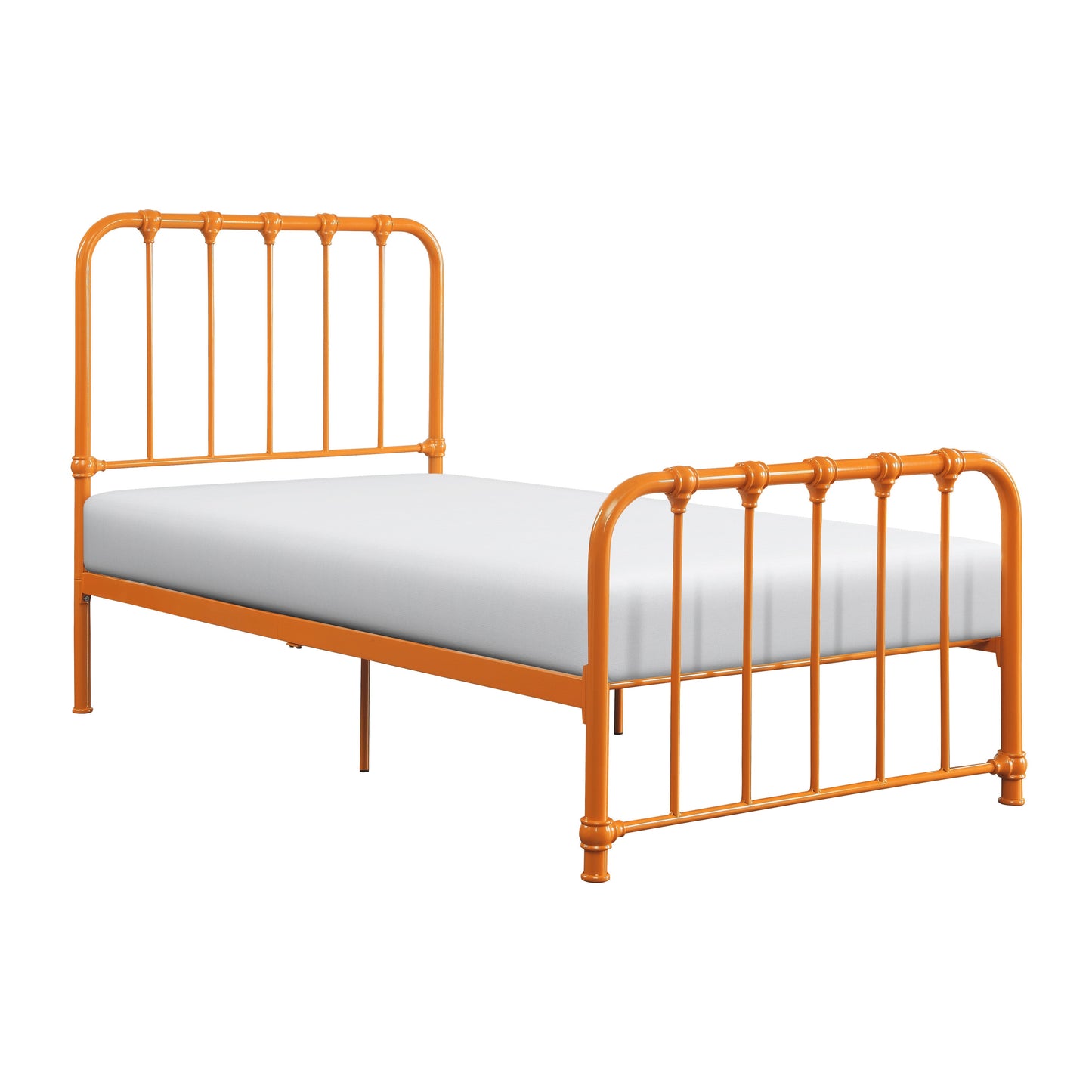 Bethany Orange Twin Metal Platform Bed - 1571RNT-1 - Luna Furniture - Dallas Store