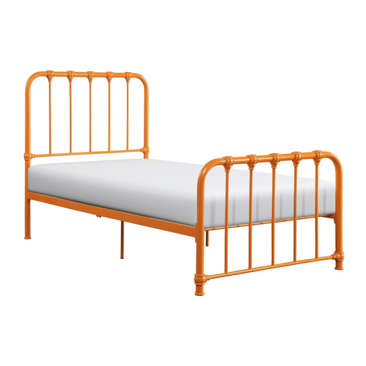 Bethany Orange Twin Metal Platform Bed - 1571RNT-1 - Luna Furniture - Dallas Store