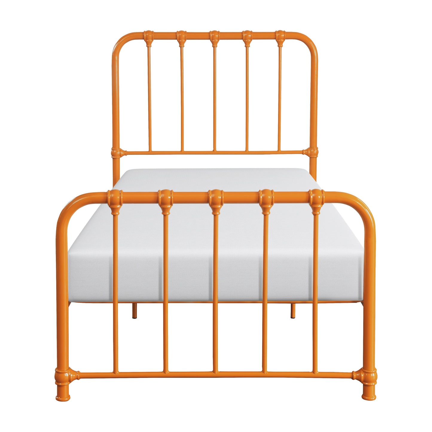 Bethany Orange Twin Metal Platform Bed - 1571RNT-1 - Luna Furniture - Dallas Store