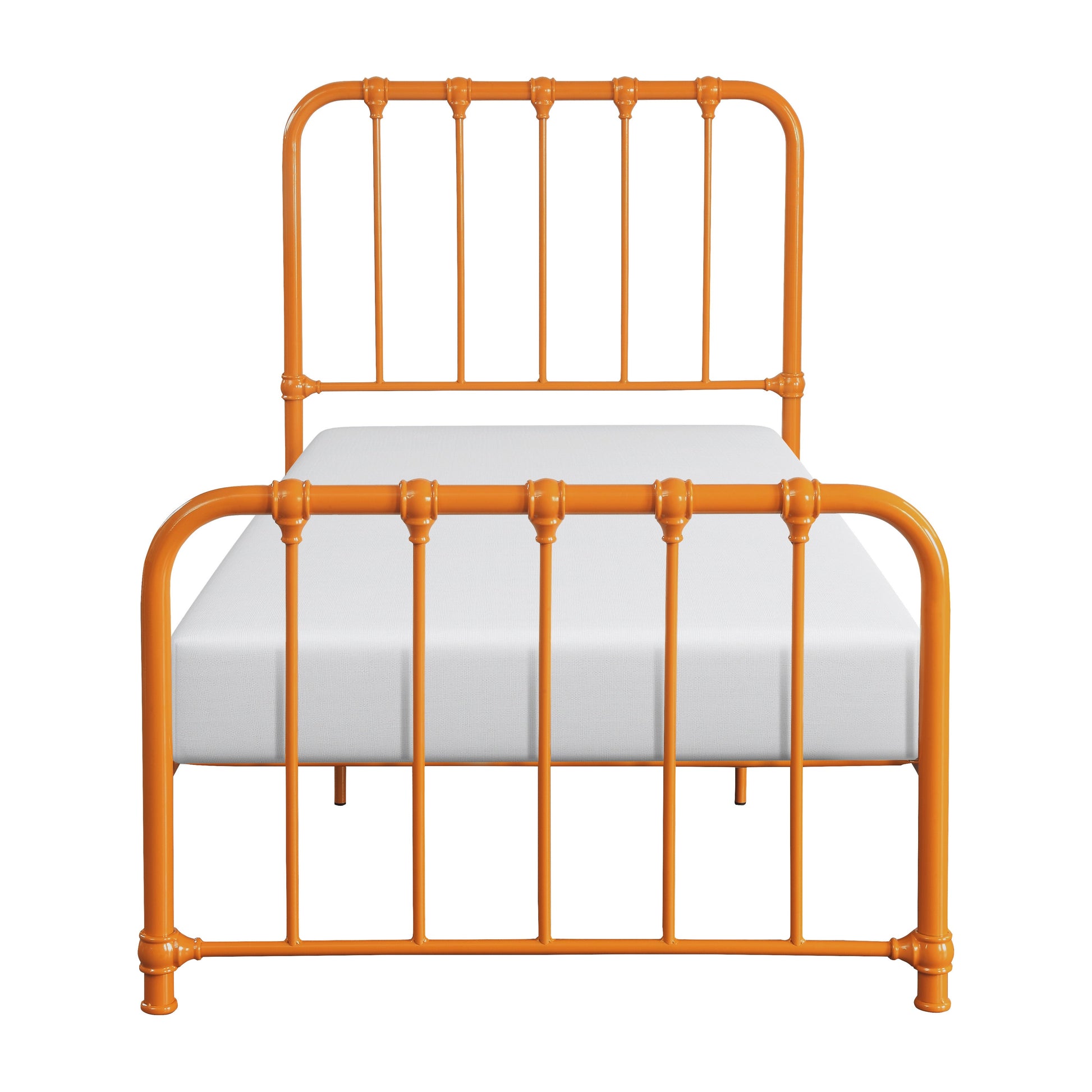 Bethany Orange Twin Metal Platform Bed - 1571RNT-1 - Luna Furniture - Dallas Store