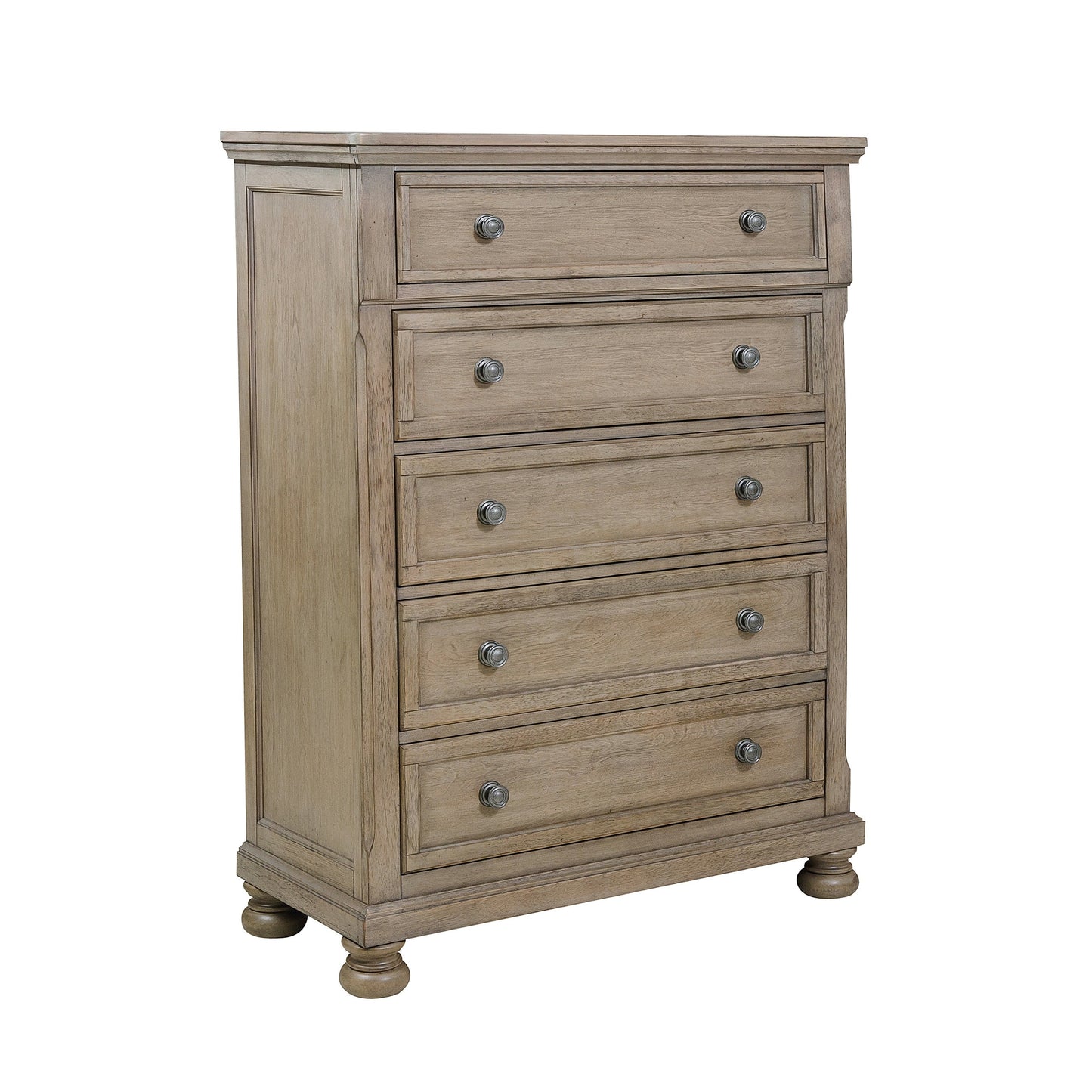 Bethel Wire Brushed Gray Chest - 2259GY-9 - Luna Furniture - Dallas Store
