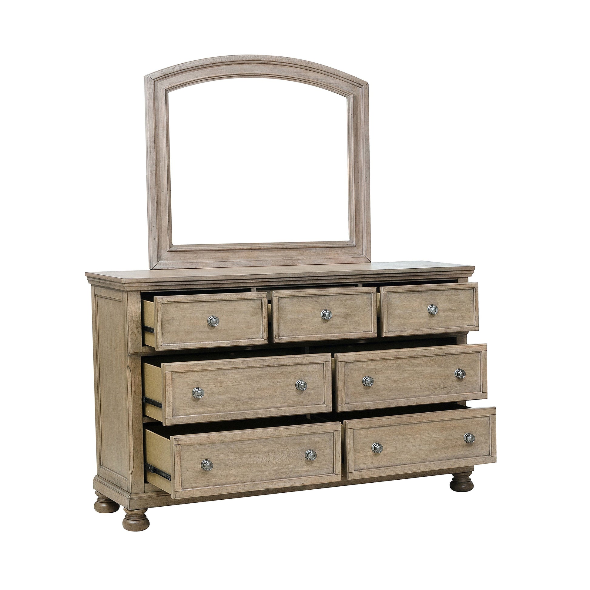 Bethel Wire Brushed Gray Dresser - 2259GY-5 - Luna Furniture - Dallas Store
