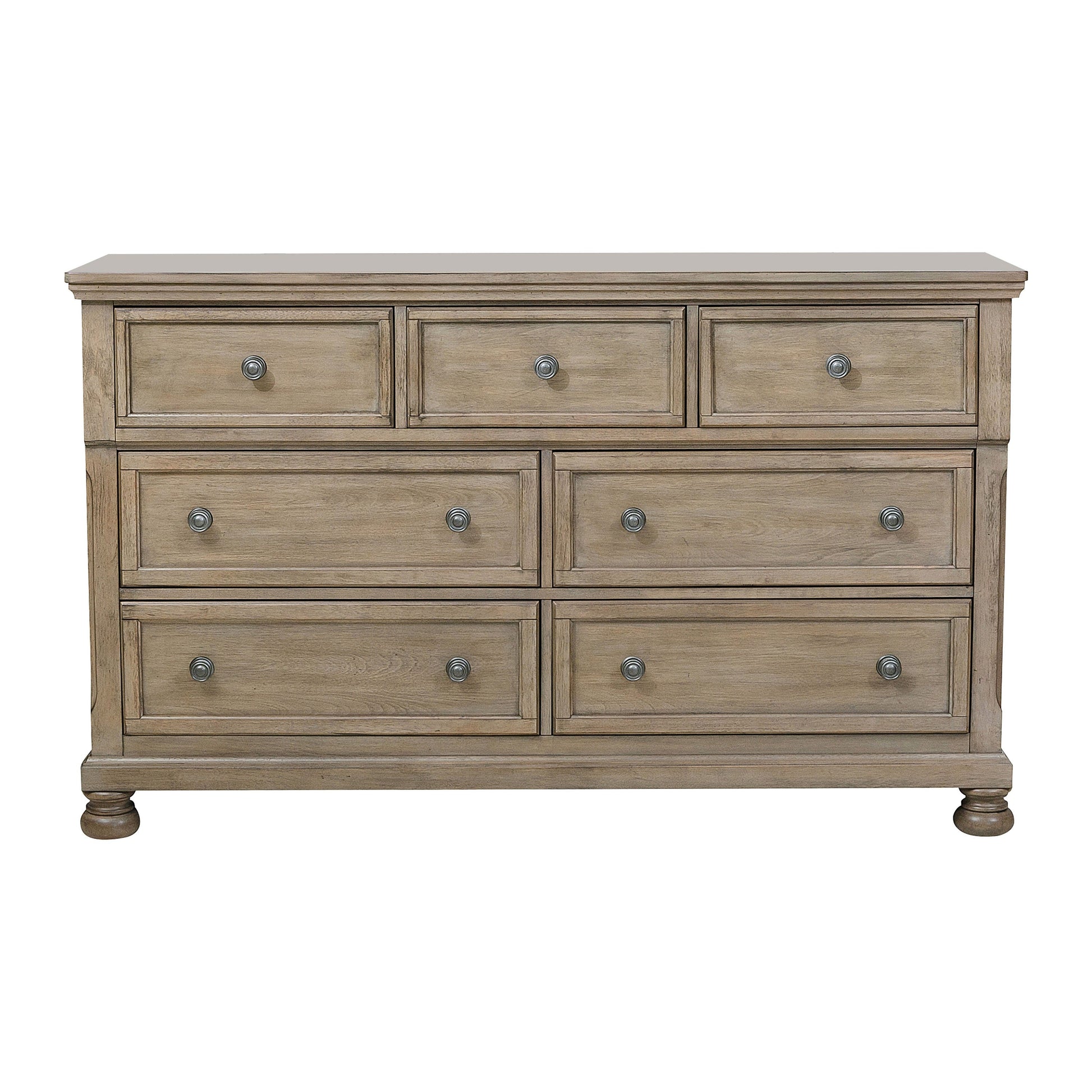 Bethel Wire Brushed Gray Sleigh Storage Platform Bedroom Set - SET | 2259GY-3 | 2259GY-5 | 2259GY-6 | 2259GY-4 | 2259GY-9 | 2259KGY-1 | 2259KGY-2 - Luna Furniture - Dallas Store