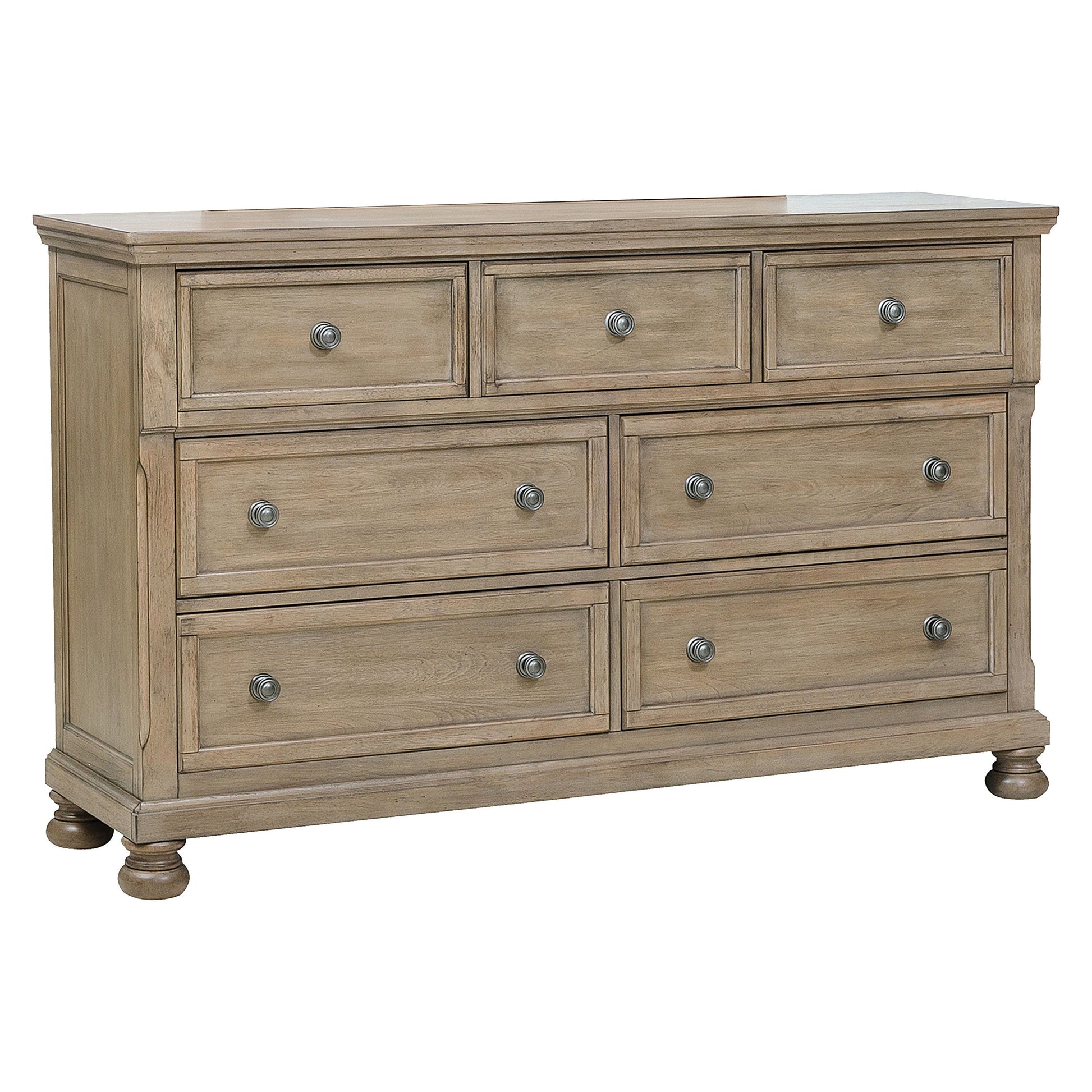 Bethel Wire Brushed Gray Sleigh Storage Platform Bedroom Set - SET | 2259GY-3 | 2259GY-5 | 2259GY-6 | 2259GY-4 | 2259GY-9 | 2259KGY-1 | 2259KGY-2 - Luna Furniture - Dallas Store