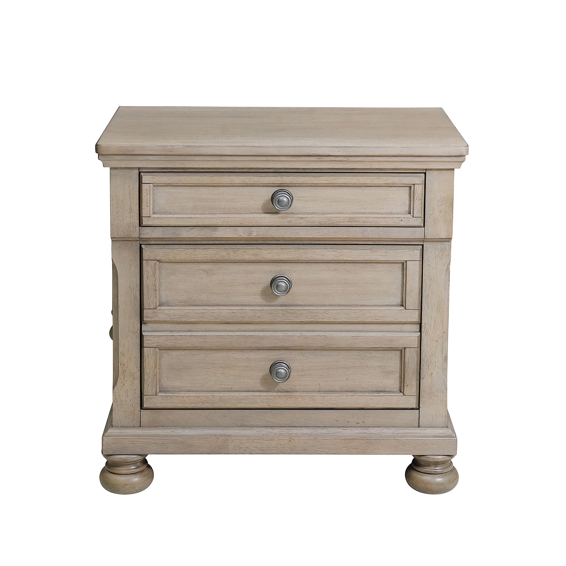 Bethel Wire Brushed Gray Sleigh Storage Platform Bedroom Set - SET | 2259GY-3 | 2259GY-5 | 2259GY-6 | 2259GY-4 | 2259GY-9 | 2259KGY-1 | 2259KGY-2 - Luna Furniture - Dallas Store