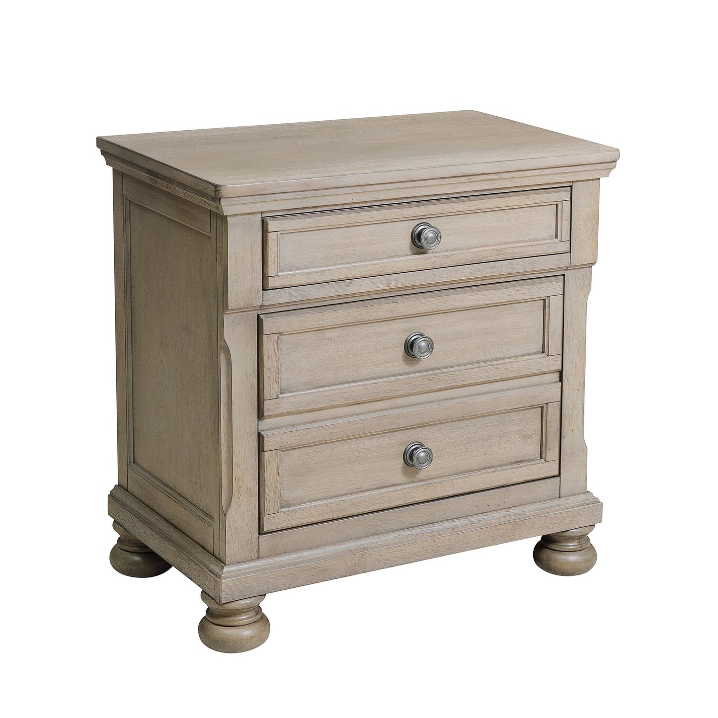 Bethel Wire Brushed Gray Sleigh Storage Platform Bedroom Set - SET | 2259GY-3 | 2259GY-5 | 2259GY-6 | 2259GY-4 | 2259GY-9 | 2259KGY-1 | 2259KGY-2 - Luna Furniture - Dallas Store