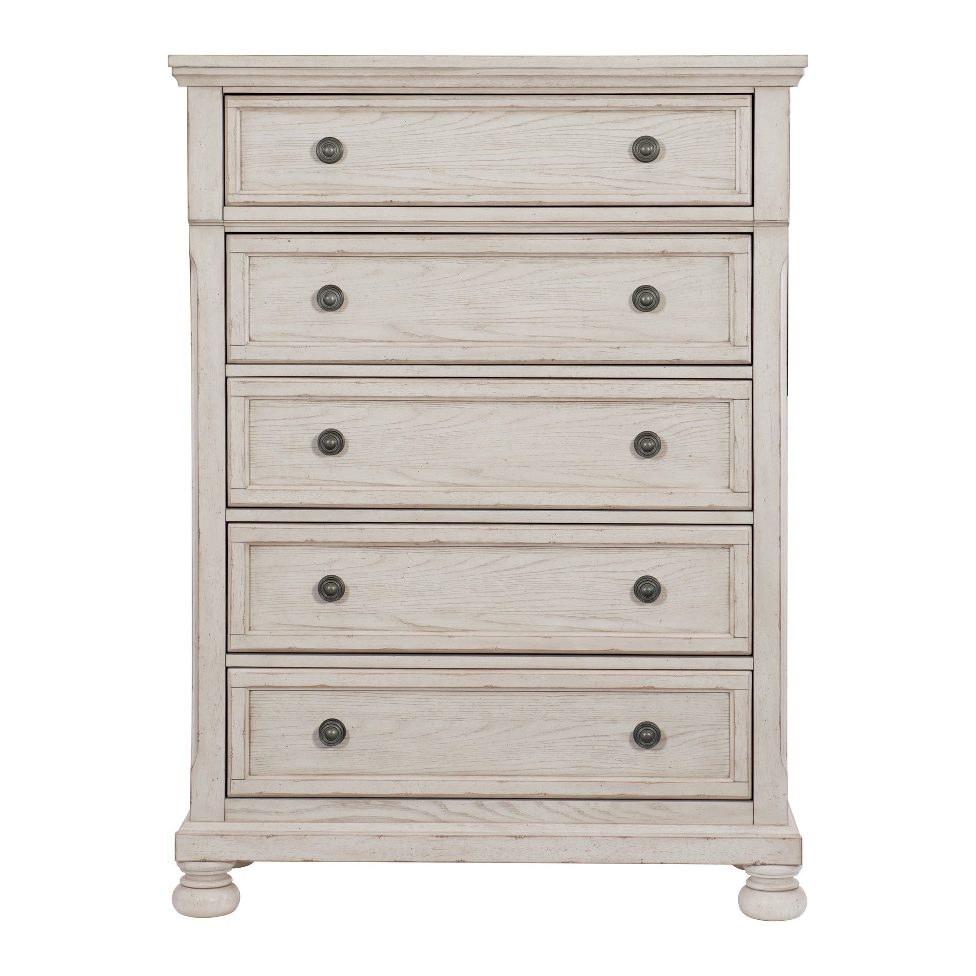 Bethel Wire Brushed White Chest - 2259W-9 - Luna Furniture - Dallas Store