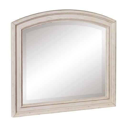 Bethel Wire Brushed White Mirror (Mirror Only) - 2259W-6 - Luna Furniture - Dallas Store
