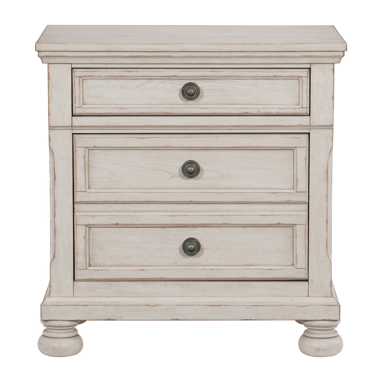 Bethel Wire Brushed White Nightstand - 2259W-4 - Luna Furniture - Dallas Store