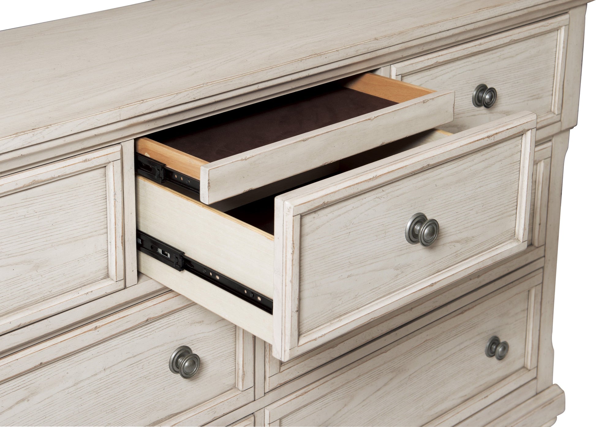 Bethel Wire Brushed White Sleigh Storage Platform Bedroom Set - SET | 2259W-1 | 2259W-2 | 2259W-3 | 2259W-5 | 2259W-6 | 2259W-4 - Luna Furniture - Dallas Store