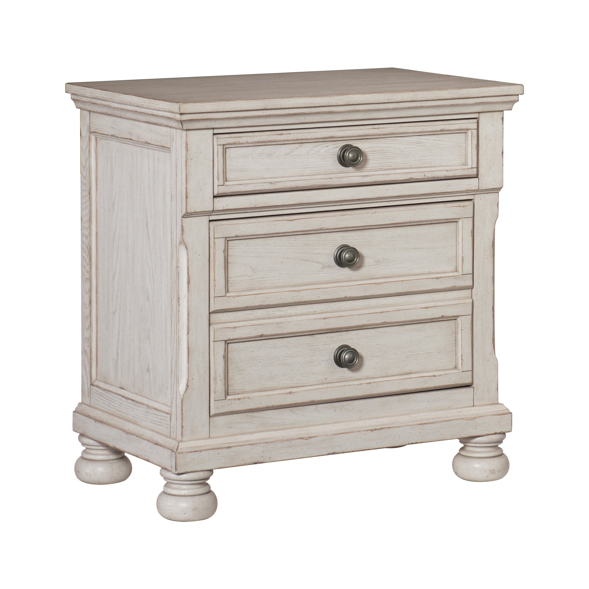 Bethel Wire Brushed White Sleigh Storage Platform Bedroom Set - SET | 2259W-1 | 2259W-2 | 2259W-3 | 2259W-5 | 2259W-6 | 2259W-4 - Luna Furniture - Dallas Store