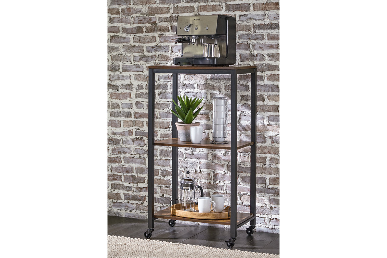Bevinfield Brown/Black Bar Cart - A4000394 - Luna Furniture - Dallas Store