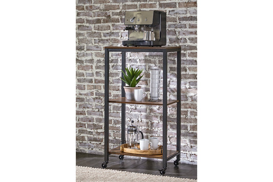 Bevinfield Brown/Black Bar Cart - A4000394 - Luna Furniture - Dallas Store