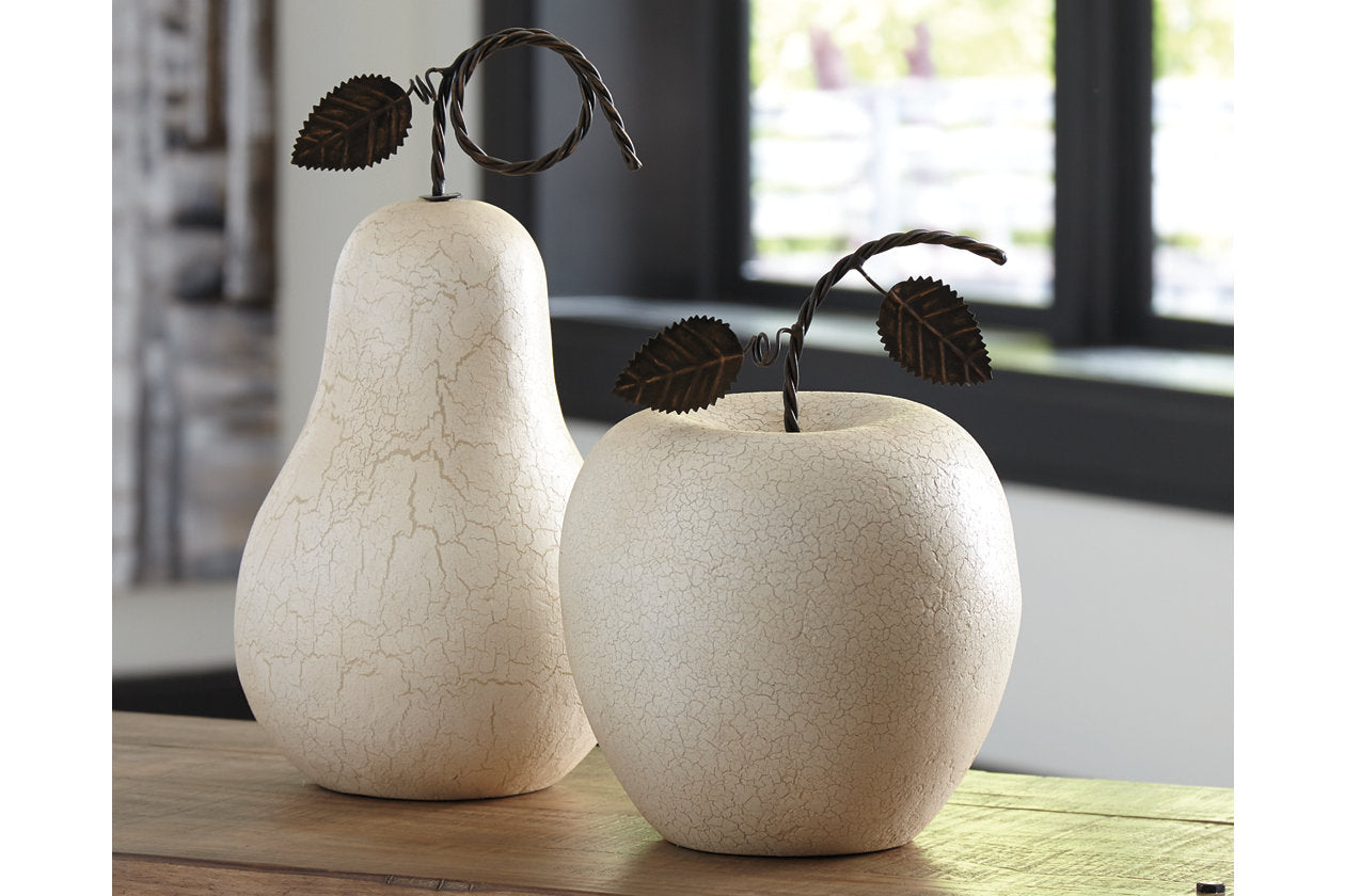 Bidelia Antique White Sculpture, Set of 2 - A2000381 - Luna Furniture - Dallas Store