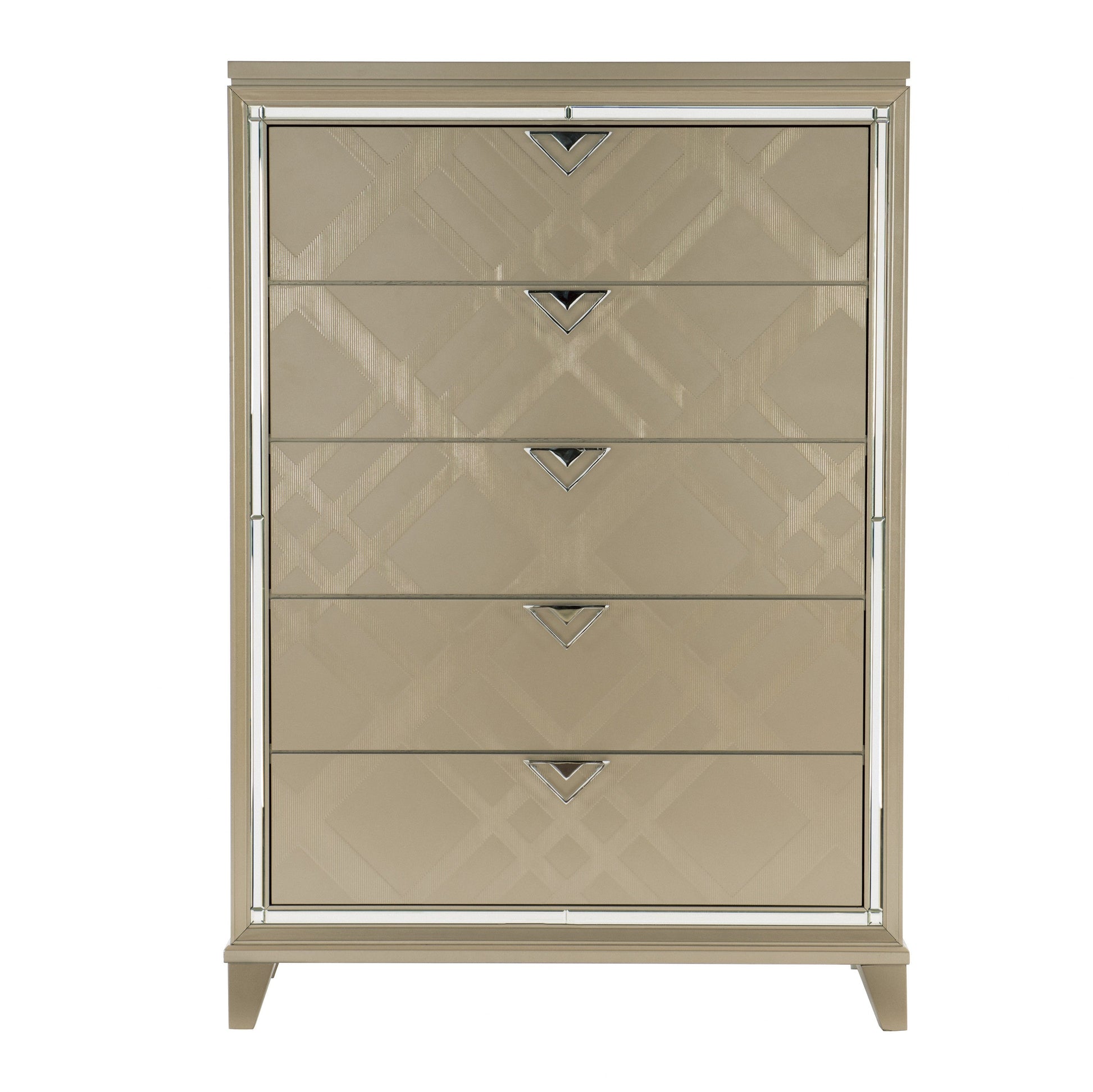 Bijou Champagne Chest - 1522-9 - Luna Furniture - Dallas Store