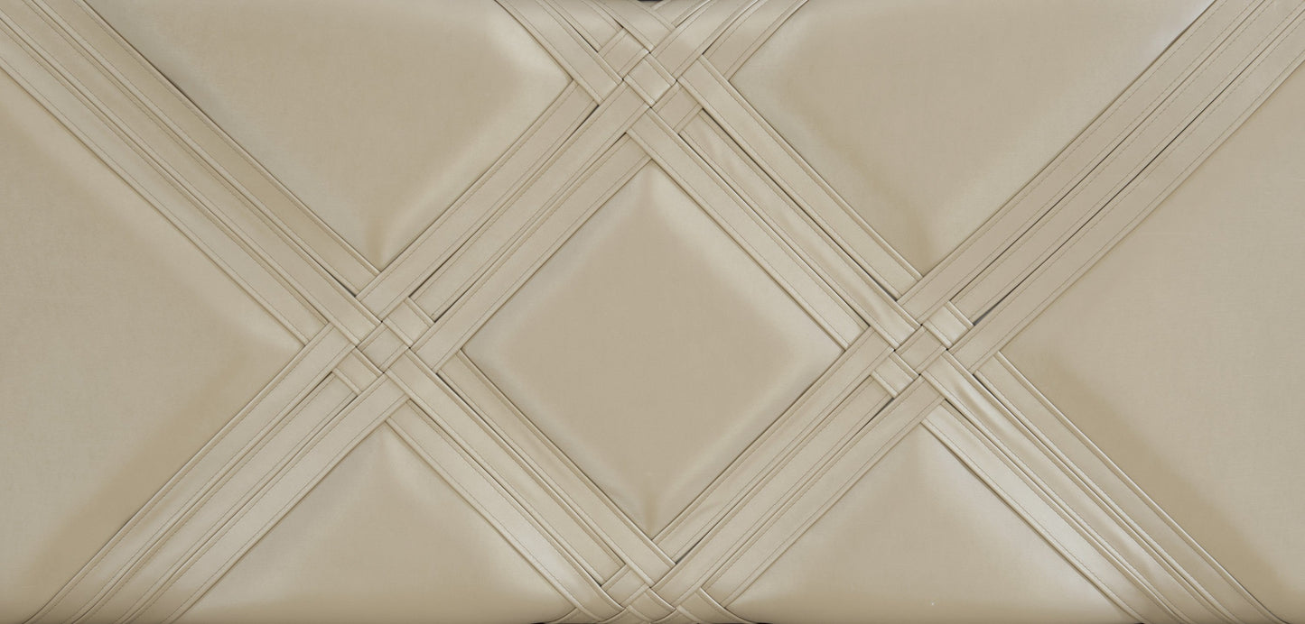 Bijou Champagne King LED Upholstered Storage Platform Bed - SET | 1522K-1 | 1522K-2 | 1522-3 - Luna Furniture - Dallas Store