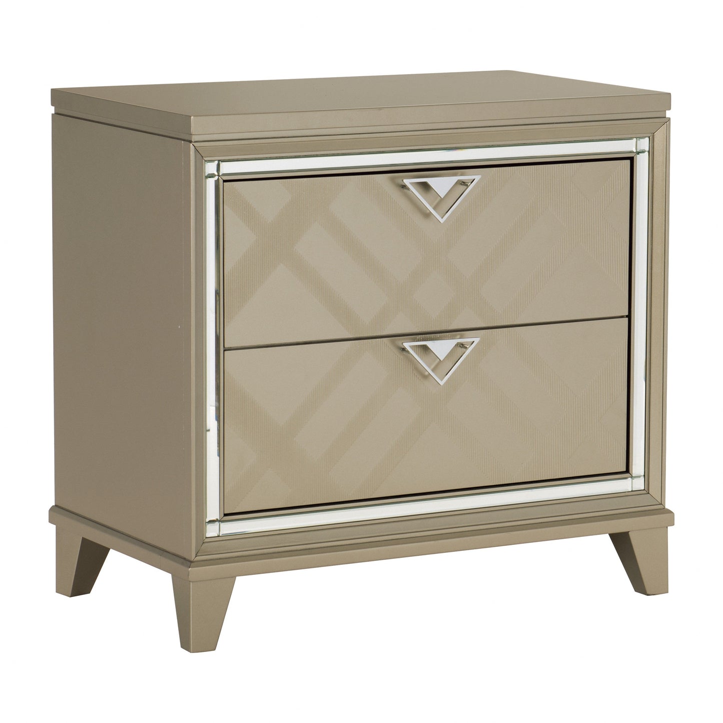 Bijou Champagne Nightstand - 1522-4 - Luna Furniture - Dallas Store
