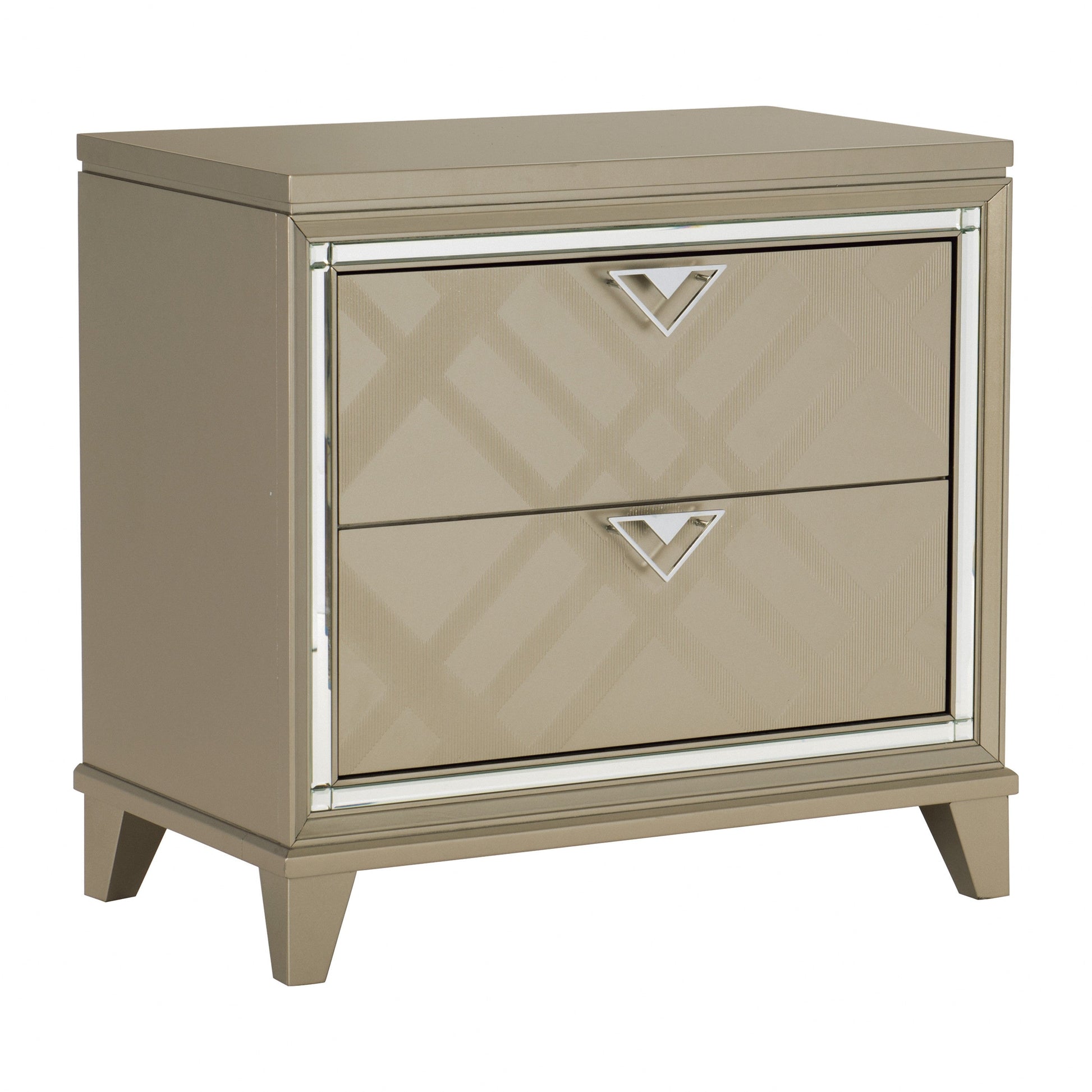 Bijou Champagne Nightstand - 1522-4 - Luna Furniture - Dallas Store