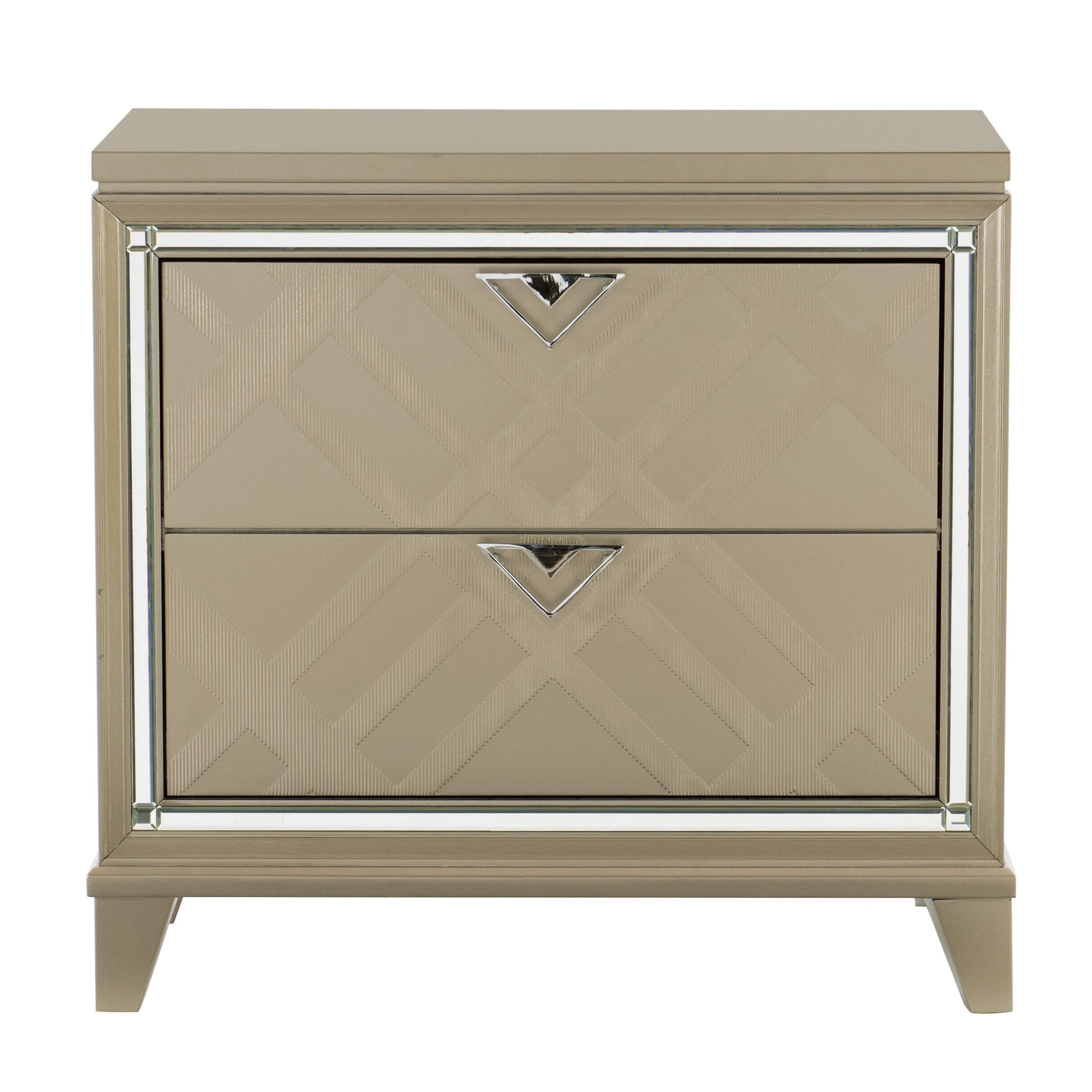 Bijou Champagne Nightstand - 1522-4 - Luna Furniture - Dallas Store