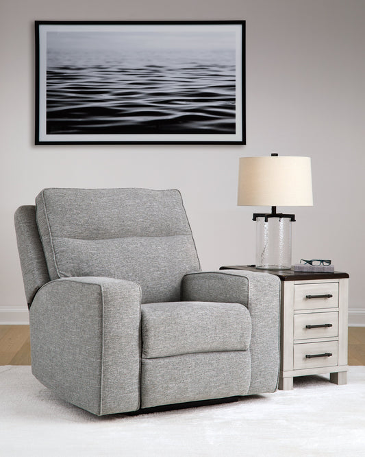 Biscoe Pewter Power Recliner - 9050313 - Luna Furniture - Dallas Store