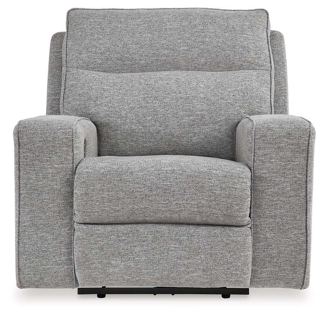 Biscoe Pewter Power Recliner - 9050313 - Luna Furniture - Dallas Store