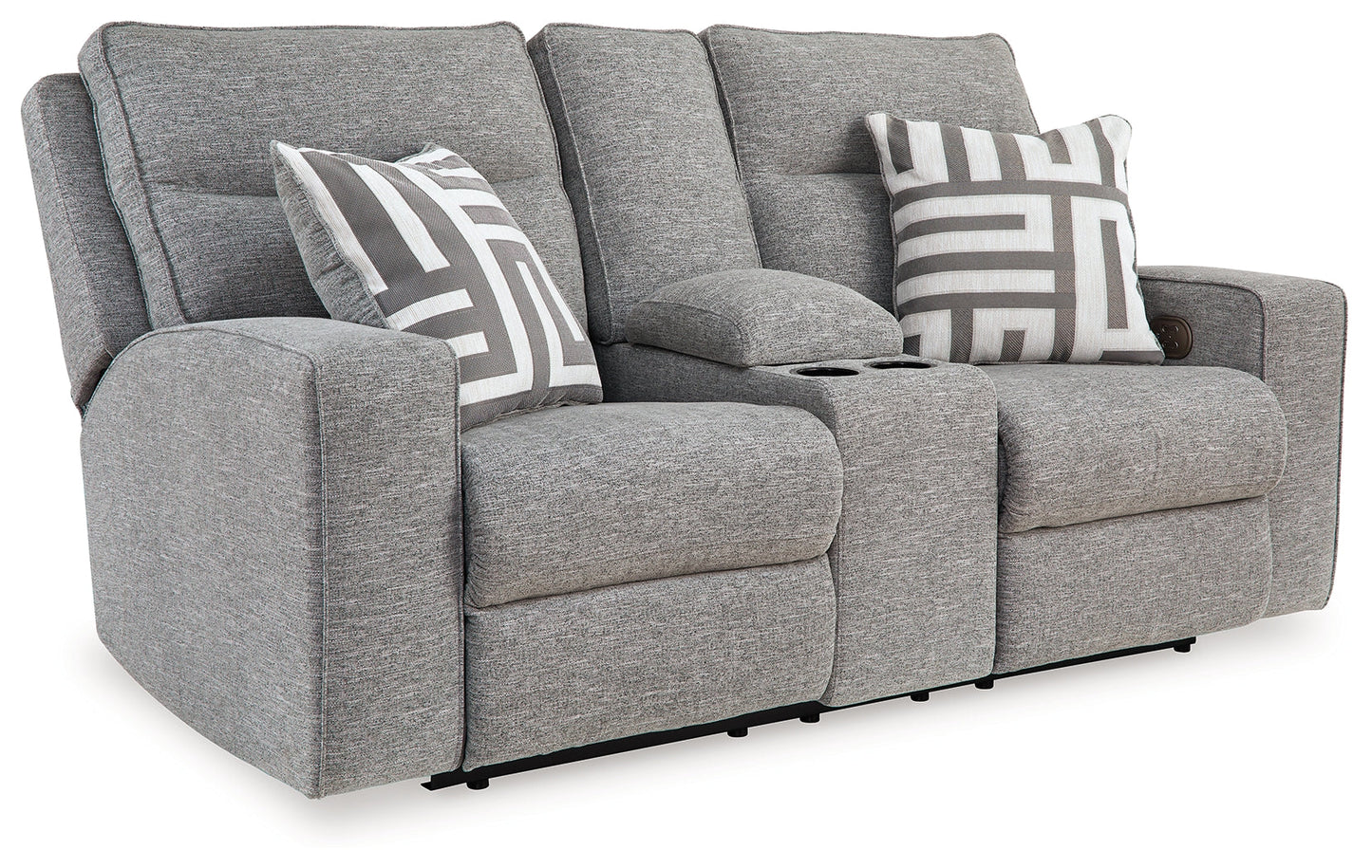 Biscoe Pewter Power Reclining Loveseat - 9050318 - Luna Furniture - Dallas Store