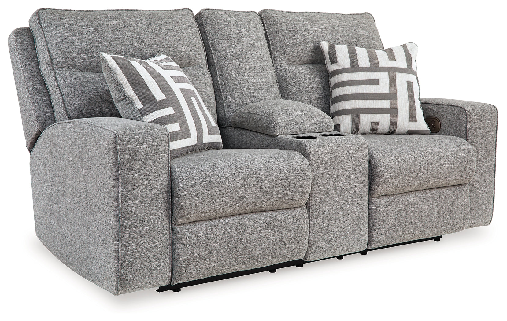 Biscoe Pewter Power Reclining Loveseat - 9050318 - Luna Furniture - Dallas Store