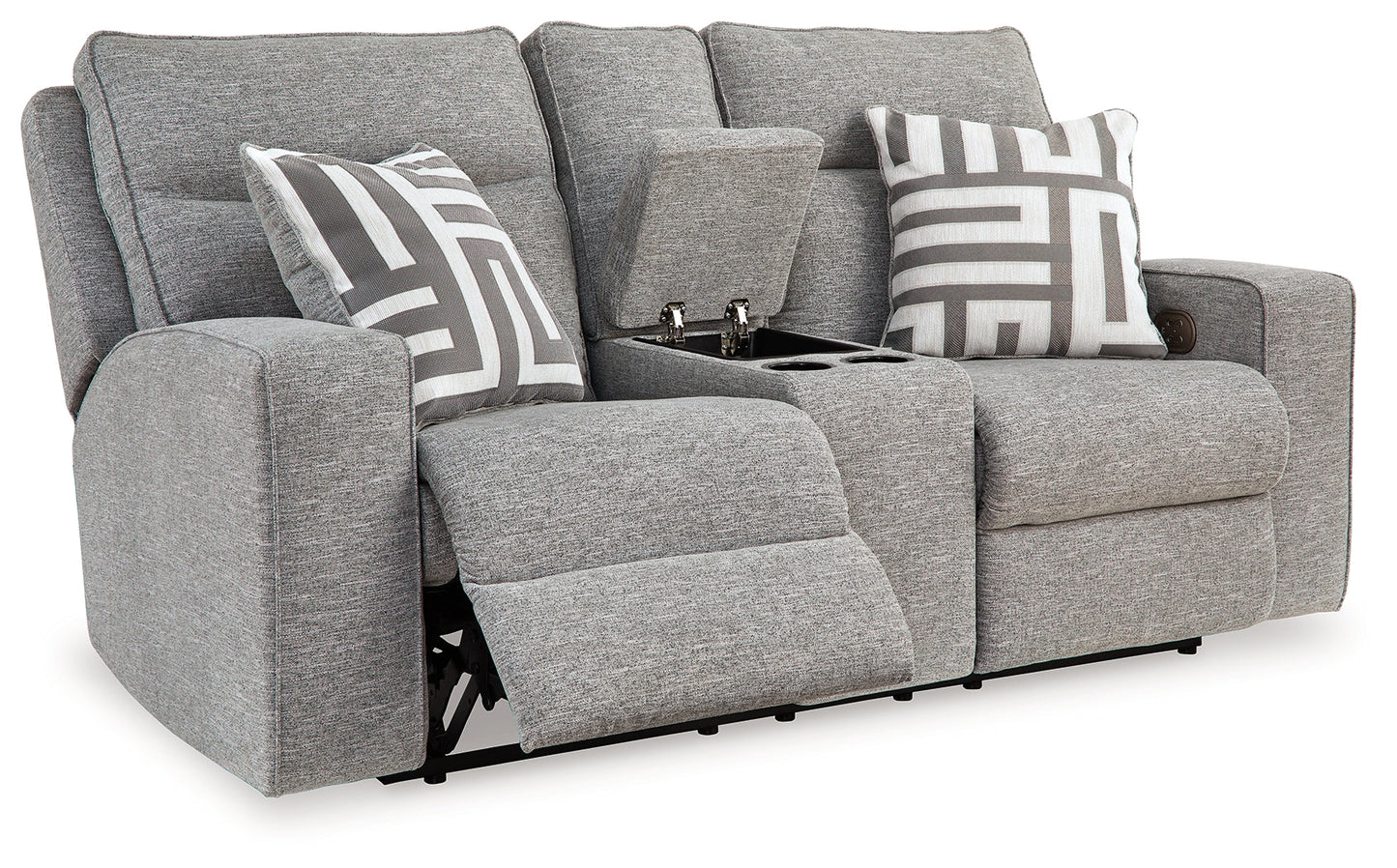 Biscoe Pewter Power Reclining Loveseat - 9050318 - Luna Furniture - Dallas Store
