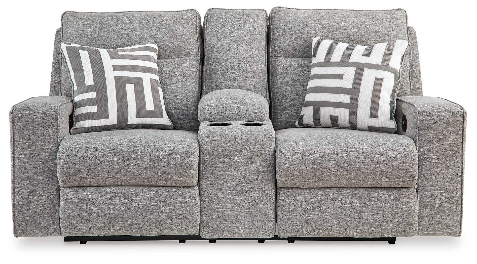 Biscoe Pewter Power Reclining Loveseat - 9050318 - Luna Furniture - Dallas Store