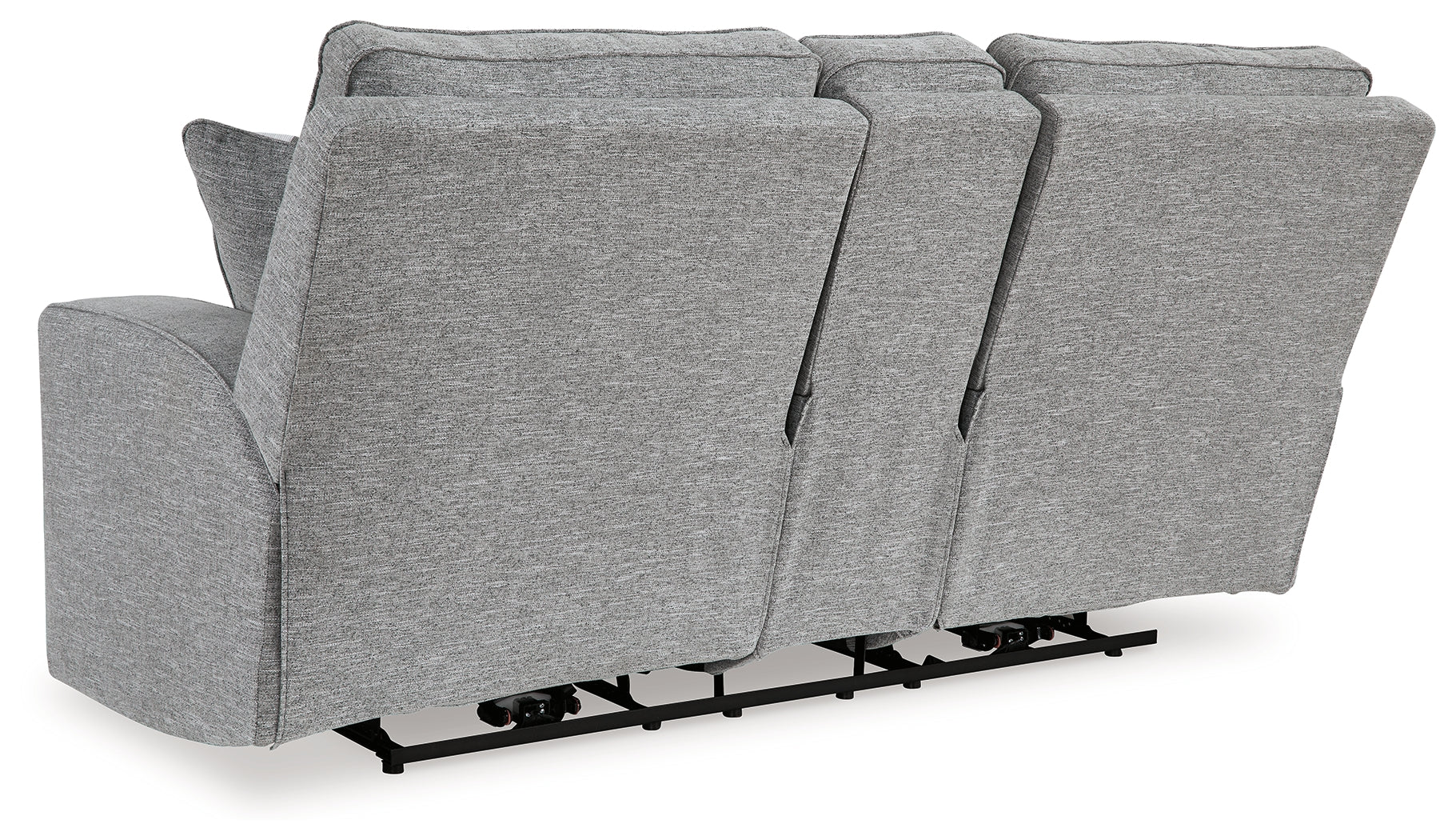 Biscoe Pewter Power Reclining Loveseat - 9050318 - Luna Furniture - Dallas Store
