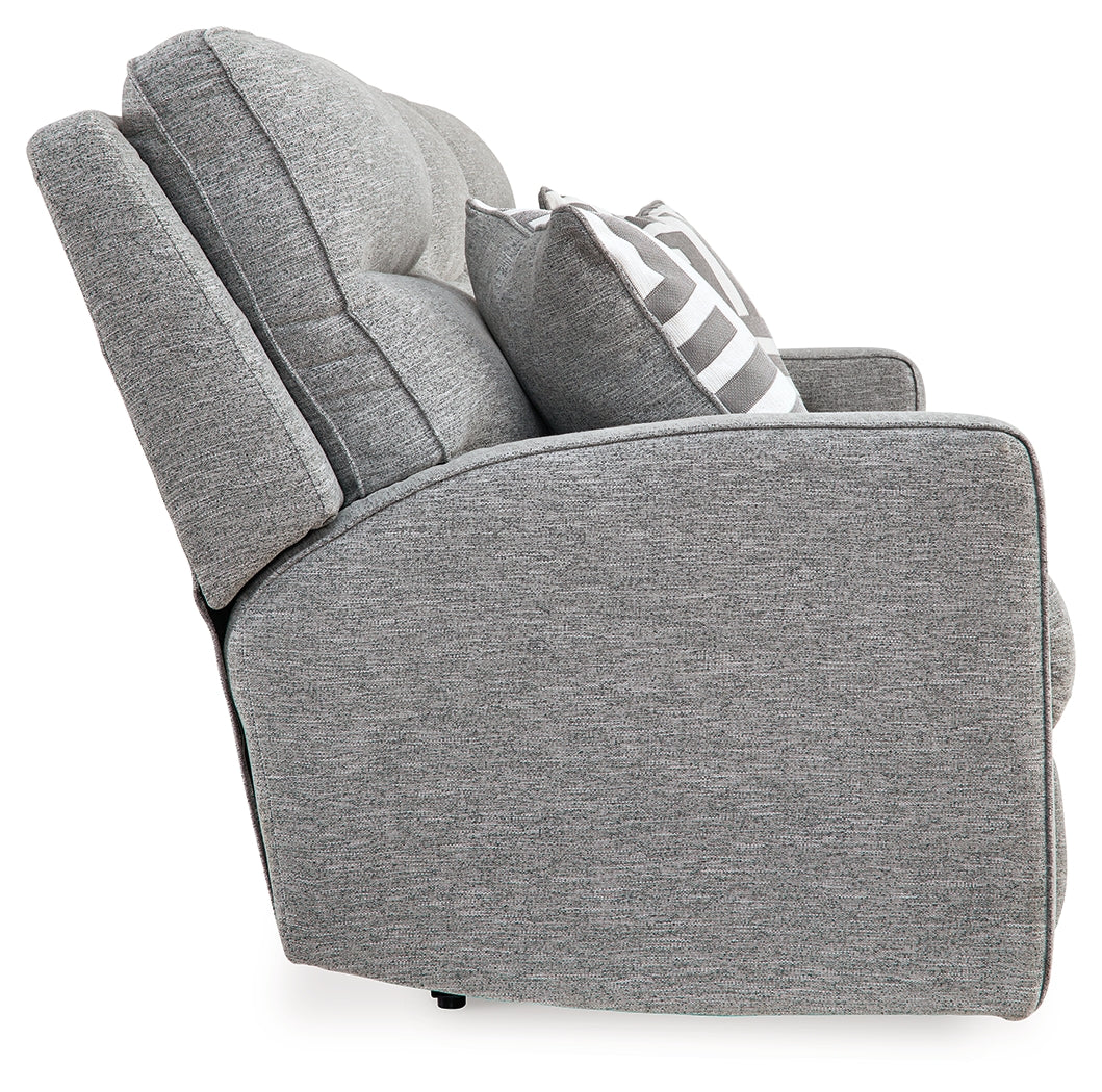 Biscoe Pewter Power Reclining Sofa - 9050315 - Luna Furniture - Dallas Store