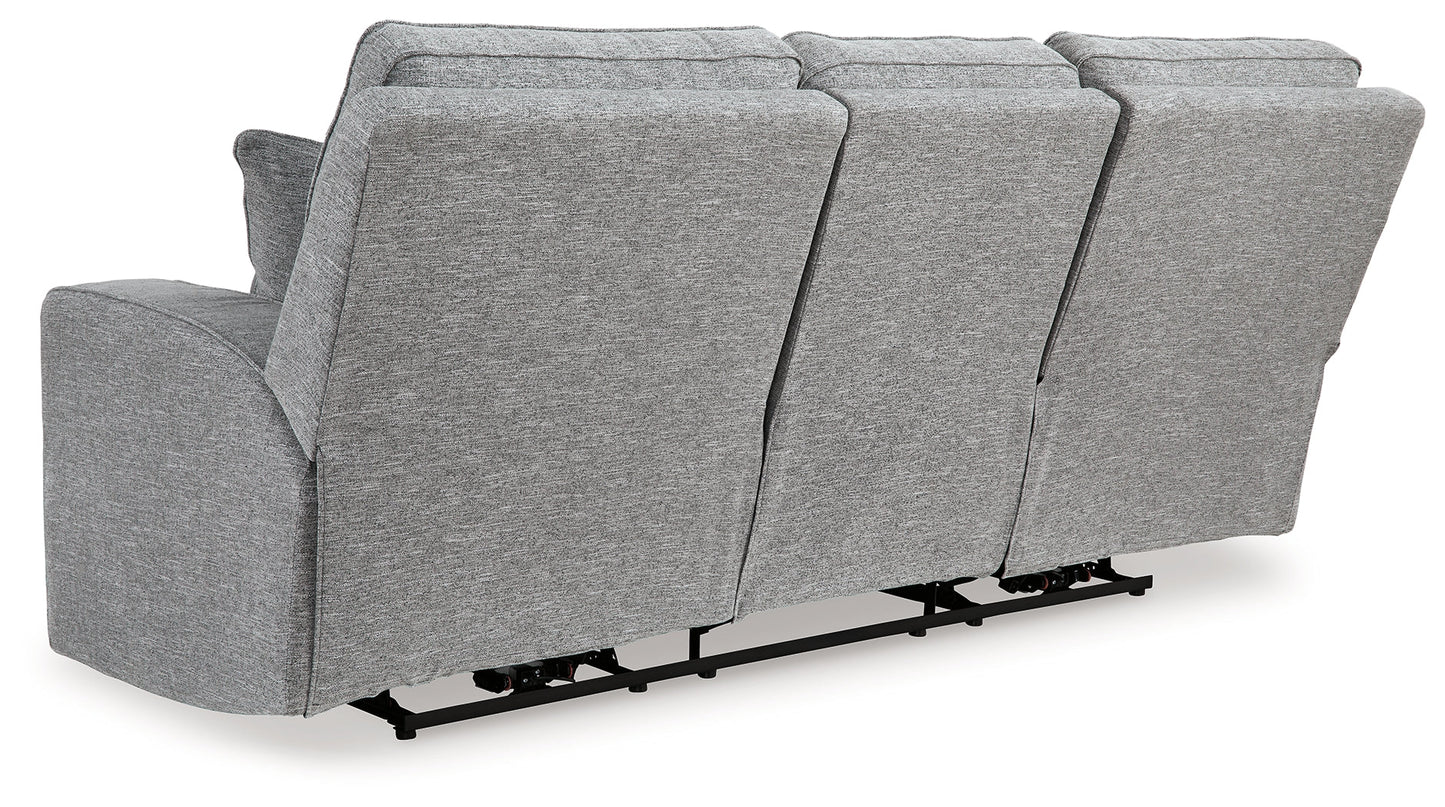 Biscoe Pewter Power Reclining Sofa - 9050315 - Luna Furniture - Dallas Store