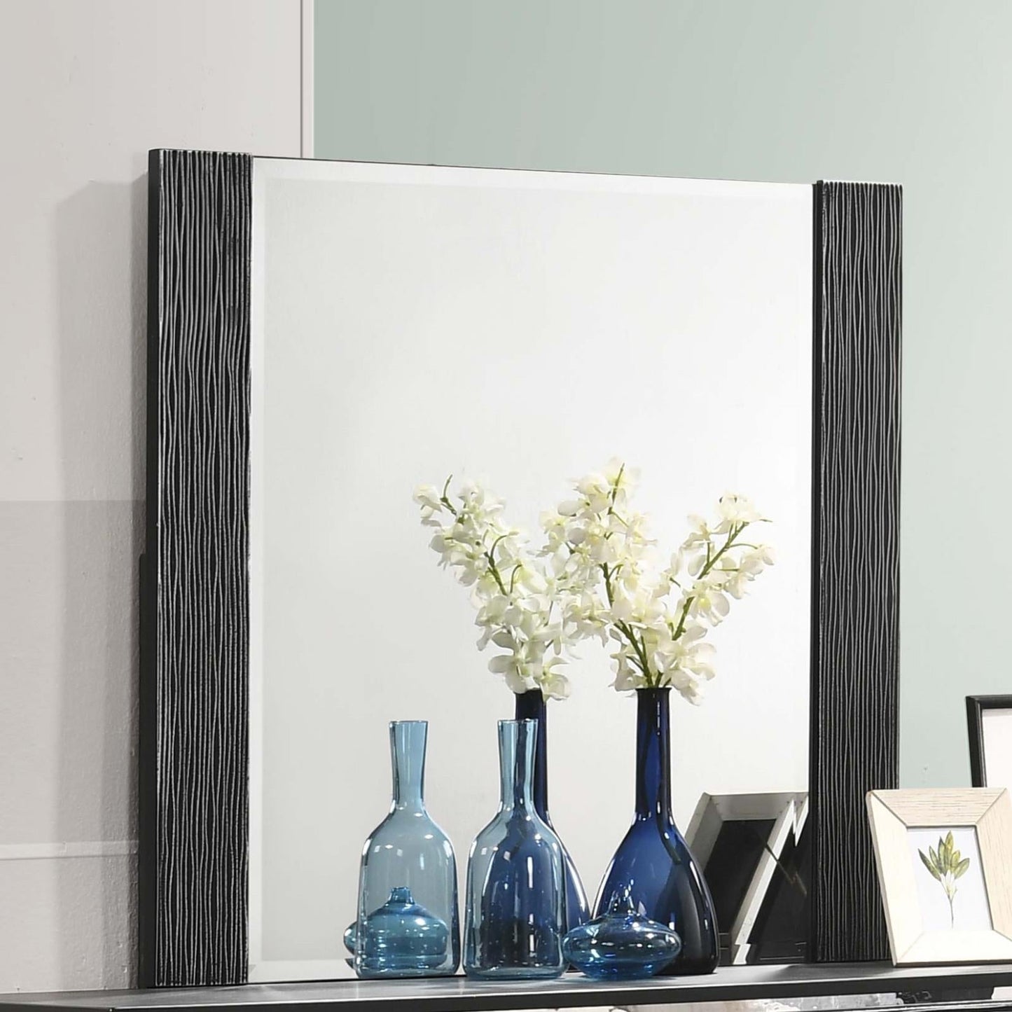 Blacktoft Black Rectangle Dresser Mirror - 207104 - Luna Furniture - Dallas Store