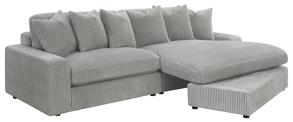 Blaine Upholstered Reversible Sectional Fog - 509900 - Luna Furniture - Dallas Store