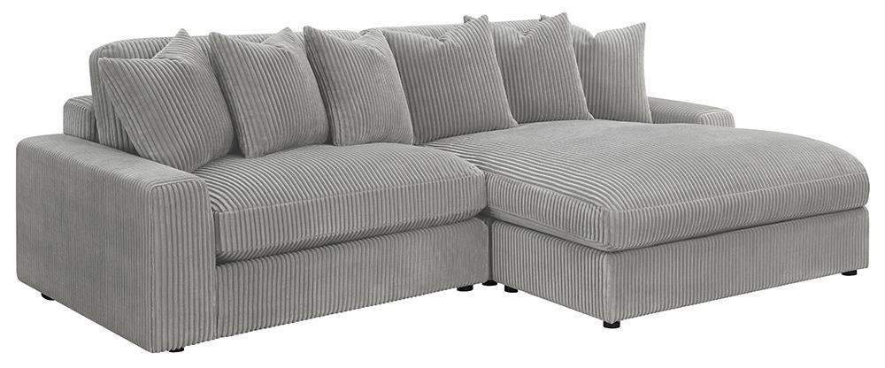 Blaine Upholstered Reversible Sectional Fog - 509900 - Luna Furniture - Dallas Store